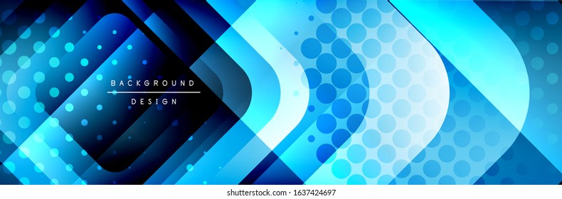 Round squares shapes composition geometric abstract background. Vector Illustration For Wallpaper, Banner, Background, Card, Book, Illustration, landing page, cover, placard, poster, banner, flyer