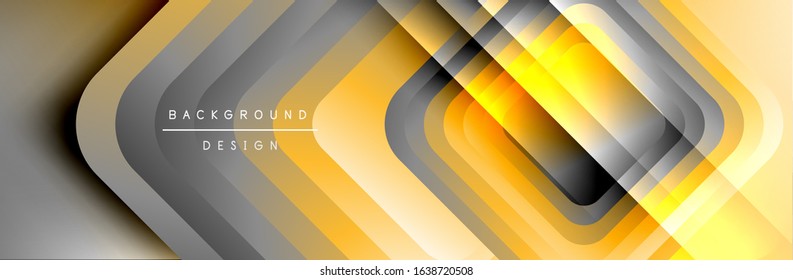 Round squares shapes composition geometric abstract background. Vector Illustration For Wallpaper, Banner, Background, Card, Book, Illustration, landing page, cover, placard, poster, banner, flyer