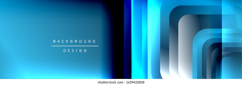 Los cuadrados redondeados forman el fondo abstracto geométrico de la composición. Ilustración vectorial para papel tapiz, cartel, fondo, tarjeta, libro, ilustración, página de inicio, portada, cartel, cartel, pancarta, volante