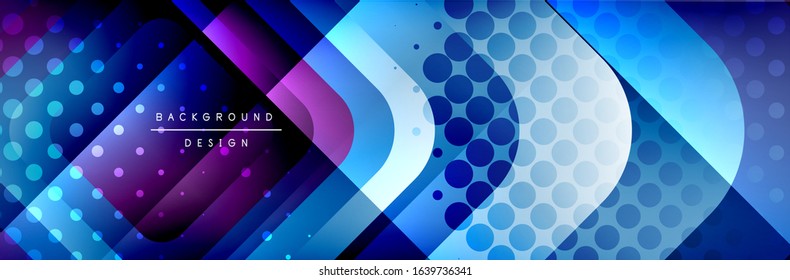 Los cuadrados redondeados forman el fondo abstracto geométrico de la composición. Ilustración vectorial para papel tapiz, cartel, fondo, tarjeta, libro, ilustración, página de inicio, portada, cartel, cartel, pancarta, volante