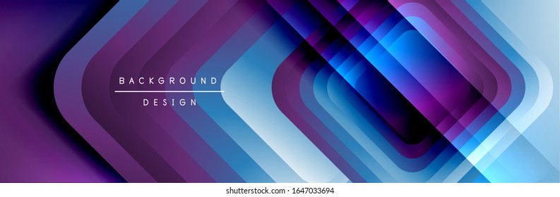 Round squares shapes composition geometric abstract background. Vector Illustration For Wallpaper, Banner, Background, Card, Book, Illustration, landing page, cover, placard, poster, banner, flyer