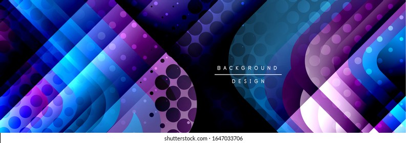 Los cuadrados redondeados componen el fondo abstracto geométrico. Ilustración vectorial para papel tapiz, pancarta, fondo, tarjeta, libro, ilustración, página de inicio, portada, cartel, cartel, pancarta, volante