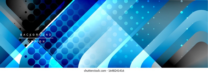 Runde Quadrate formen die Zusammensetzung geometrisch abstrakter Hintergrund. Vektorillustration-Illustration für Bildschirmhintergrund, Banner, Hintergrund, Karte, Buch, Illustration, Landungsseite, Abdeckung, Plakat, Plakat, Banner, Flyer