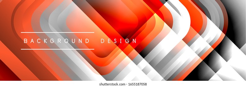 Round squares shapes composition geometric abstract background. Vector Illustration For Wallpaper, Banner, Background, Card, Book, Illustration, landing page, cover, placard, poster, banner, flyer
