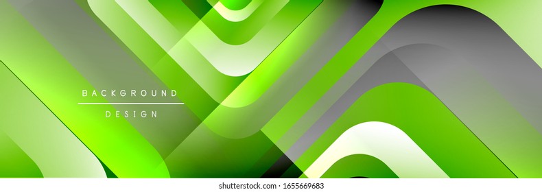 Runde Quadrate formen die Zusammensetzung geometrisch abstrakter Hintergrund. Vektorillustration-Illustration für Bildschirmhintergrund, Banner, Hintergrund, Karte, Buch, Illustration, Landungsseite, Abdeckung, Plakat, Plakat, Banner, Flyer
