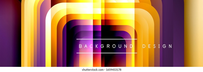 Los cuadrados redondeados componen el fondo abstracto geométrico. Ilustración vectorial para papel tapiz, pancarta, fondo, tarjeta, libro, ilustración, página de inicio, portada, cartel, cartel, pancarta, volante