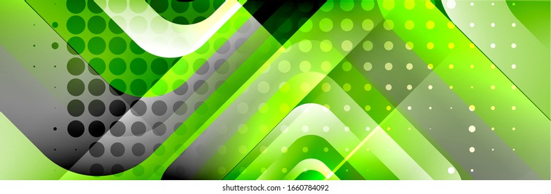 Runde Quadrate formen die Zusammensetzung geometrisch abstrakter Hintergrund. Vektorillustration-Illustration für Bildschirmhintergrund, Banner, Hintergrund, Karte, Buch, Illustration, Landungsseite, Abdeckung, Plakat, Plakat, Banner, Flyer