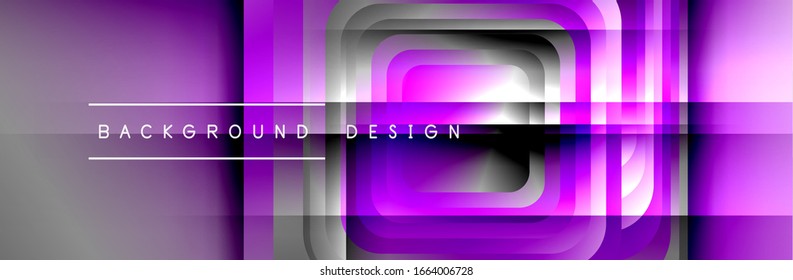 Los cuadrados redondeados componen el fondo abstracto geométrico. Ilustración vectorial para papel tapiz, pancarta, fondo, tarjeta, libro, ilustración, página de inicio, portada, cartel, cartel, pancarta, volante