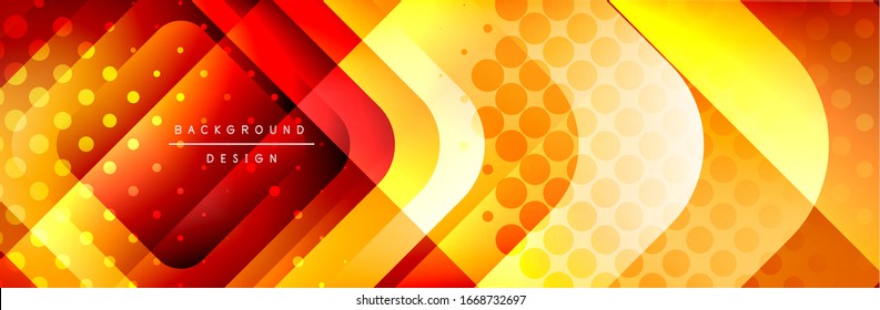 Quadrados redondos molda a composição de fundo abstrato geométrico. Ilustração vetorial para papel de parede, banner, plano de fundo, cartão, livro, ilustração, landing page, capa, cartaz, cartaz, banner, folheto