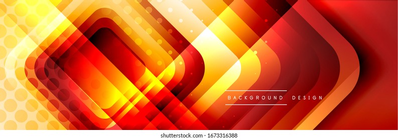 Round squares shapes composition geometric abstract background. Vector Illustration For Wallpaper, Banner, Background, Card, Book, Illustration, landing page, cover, placard, poster, banner, flyer
