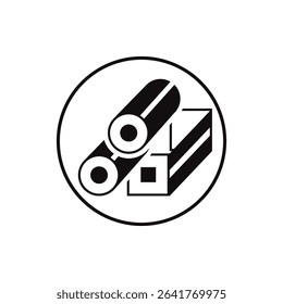 Round stainless steel icon for anti rust