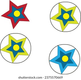una forma de estrella redonda 