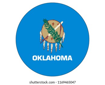 Round State Flag of Oklahoma