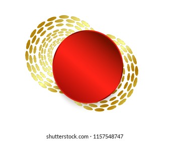 Round sticker empty