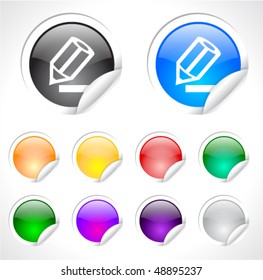 Round stickers