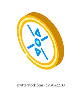 round stimulator isometric icon vector. round stimulator sign. isolated symbol illustration