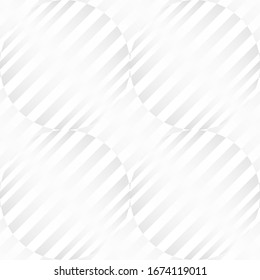 Round Stripe Abstract Seamless Pattern. Circle White abstract seamless geometric background. Art style can be used in cover design, book design, poster, cd cover, flyer, website. Vector.