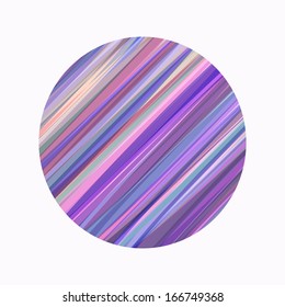 Round Striped Painted Background, vector