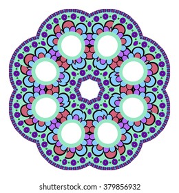 Round stylish ornament