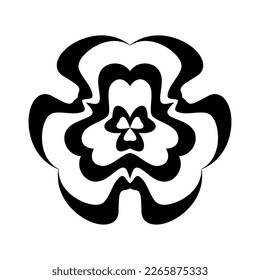 Round Stylized Flora Element - Flower Pattern for Decor, or Frames Border Isolated Element for Ideas Decorating the Body of Women, Men and Girls Arm, or Leg