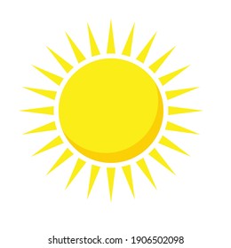 round sun shinning with light vector design