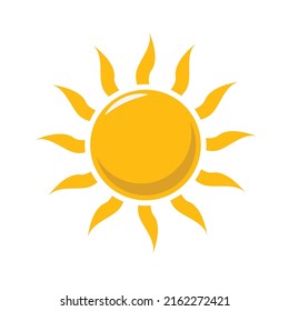 round sun shinning with light vector design