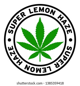 Round Super Lemon Haze Marijuana Strain Clipart