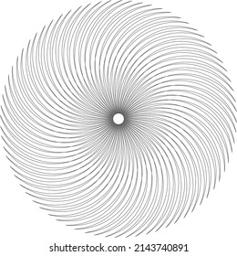 A round swaying wheel on a white background.