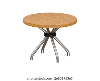  round table icon 3d illustration render