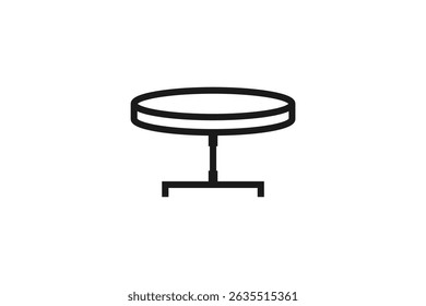 round table icon line design