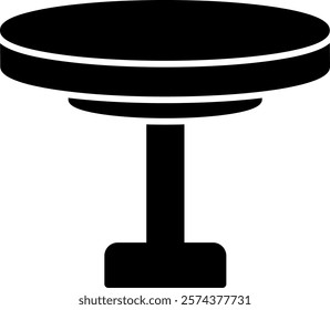 Round Table Icon Symbol Art Sign