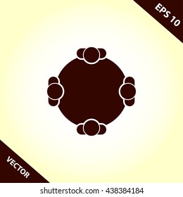 round table meeting icon