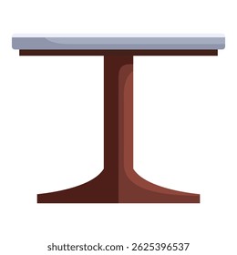 Mesa redonda con una pata, un mueble utilizado en hogares u oficinas para colocar objetos en su superficie superior