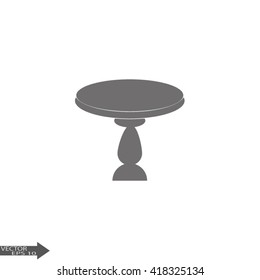 Round table. Vector round table