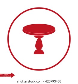 Round table. Vector round table