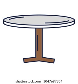 Round Table Icon Stock Vector (Royalty Free) 543094336 | Shutterstock