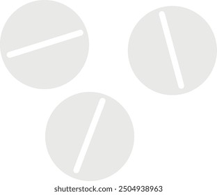 Round tablets icon. Pharma treatment. Medical drug