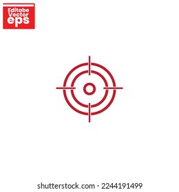 round target arrow isolated in white background
