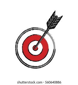 Round target dartboard icon vector illustration graphic design