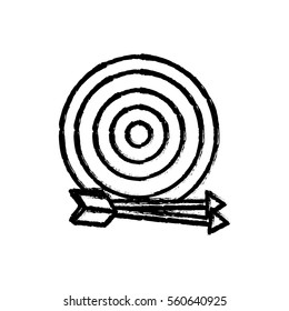 Round target dartboard icon vector illustration graphic design