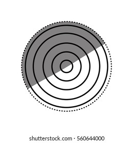 Round target dartboard icon vector illustration graphic design