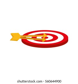 Round target dartboard icon vector illustration graphic design