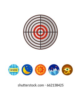 Round target icon