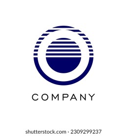 Round technology core circle business Logo Design Vector Royalty free images