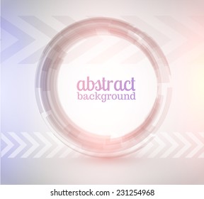 Round technology frame background. Vector eps10.