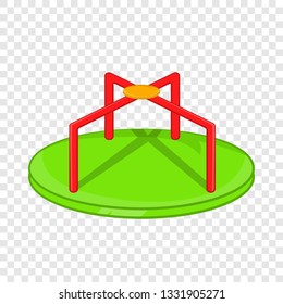 Round teeter icon in cartoon style isolated on background for any web design 