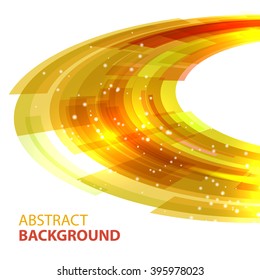 Round template abstract background for business presentations. Vector.