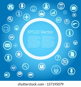 round template, eps10 vector background