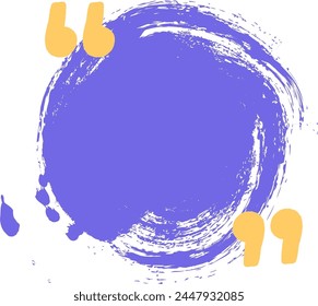 Ilustración vectorial de pincel de grunge de cuadro de texto redondo