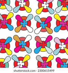 round textile shape background Vector artwork 